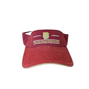 Florida State University Seminoles Red Adjustable Visor Hat By The Game